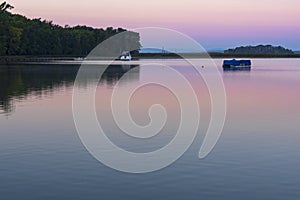 Early morning on lake champlain vermont