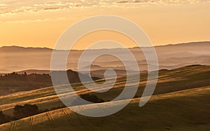 Early morning light in the Tuscany