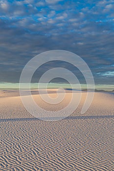 Early morning light in White Sands National Park, New Mexico