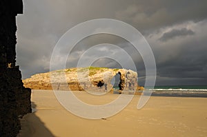 Early morning in llas Catedrales beach photo
