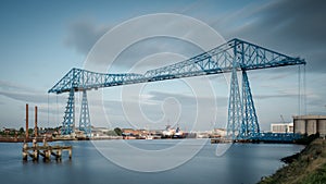 Early morning at the Middlesbrough Transporter Bridge photo