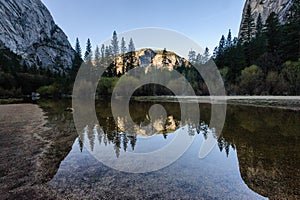 Early morning at Mirror Lake, Yosemite National Park