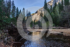 Early morning at Mirror Lake, Yosemite National Park