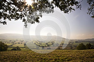 Early morning mist over Crook peak photo