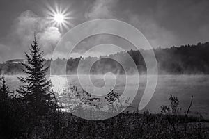 Early Morning Mist Over a Lake in Algonquin Park #1