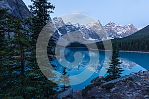 Early Morning at Moraine Lake in Banff National Park