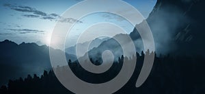 Early morning mountain