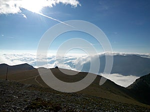 Early morning on Muses Plateau on top of Mount Olympus, Greece photo