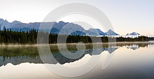 Early Morning Panorama in the Canadian Rockies