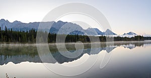 Early Morning Panorama in the Canadian Rockies