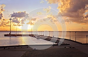 Early morning at the pier