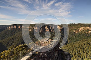 Early morning at Pulpit Rock Blue Mountains Australia