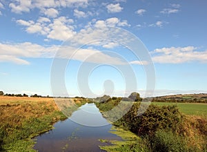 Early morning river in Somerset, England