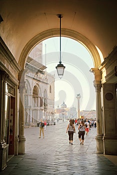 Early morning, San Marco square in Venice