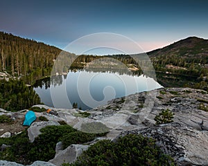 Early morning at Sierra Nevadas back country