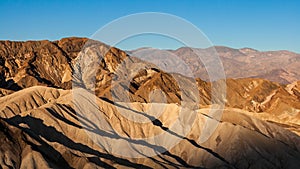 Early morning of summer at Zabriskie Point, Death Valley National Park, California