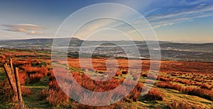 View to Pendle Hill from Crown Point, Burnley photo