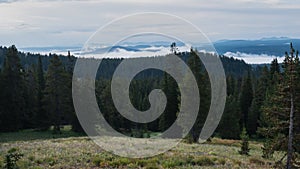 Early morning time lapse from dunraven pass in yellowstone