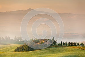 Early morning in Tuscany, Italy