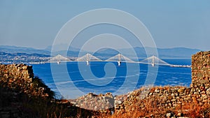 Early Morning View of Rio Antirio Bridge, Greece