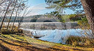 Early October morning on the Lake in Chalk River.