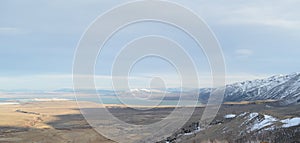 Early Spring in California: Overlooking Paoha Island and Mono Lake in Mono Basin