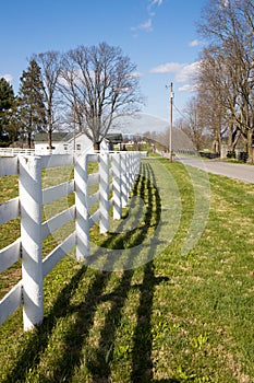 Early spring countryside landscape