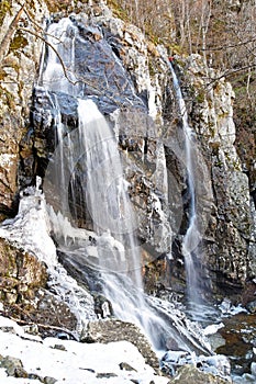 Boyana waterfall in Vitosha Mountain , Sofia, Bulgaria photo