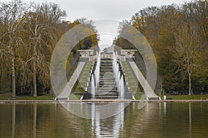 Fountain of the \'Parc de Sceaux\' located in the South of Paris photo