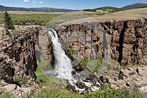Early Summer View of North Clear Creek Falls, Colorado.