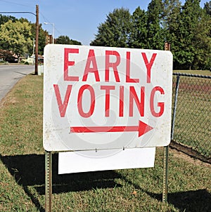 Early Voting Sign photo