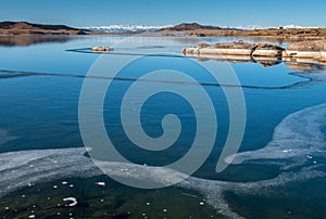 Early Winter Partially Frozen Colorado Lake