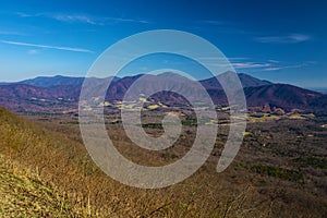 Early Winter View of the Blue Ridge Mountains and valley