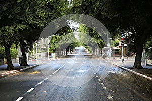 Empty Tel-Aviv Street photo