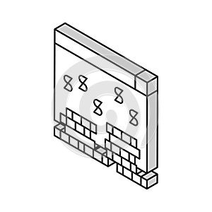 earning money in internet isometric icon vector illustration