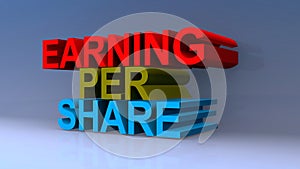 Earning per share on blue