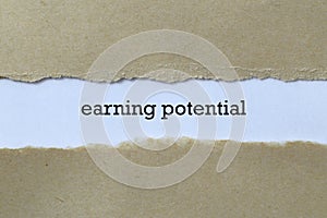 Earning potential on paper