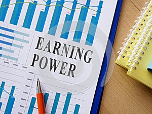 Earning power report with charts and info.