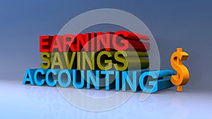 Earning savings accounting on blue