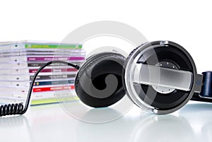 Earphone and cds photo