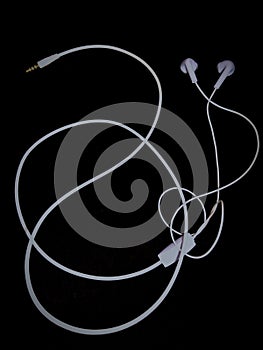earphones used to listen to music internally