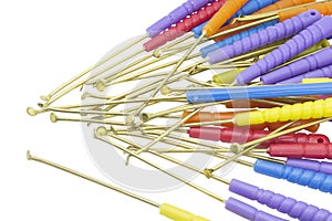 Earpick on a white background,with clipping path