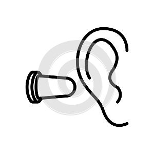 Earplug icon , vector illustration