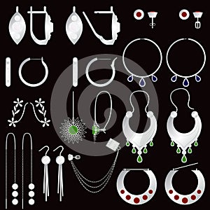 Earring clasps types silver