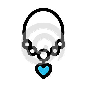 Earrings, fashion fill vector icon which can easily modify or edit