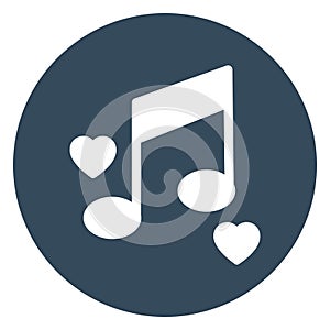 eart, music note Isolated Vector icon which can easily modify or edit