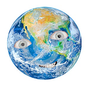 The Earth as a angry Gaia.