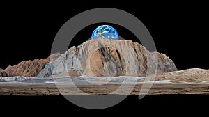 The Earth as Seen from the Surface of the Moon