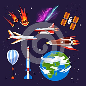 Earth Atmosphere Icon Set