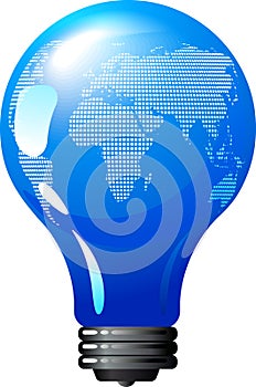 Earth bulb - eco energy concept